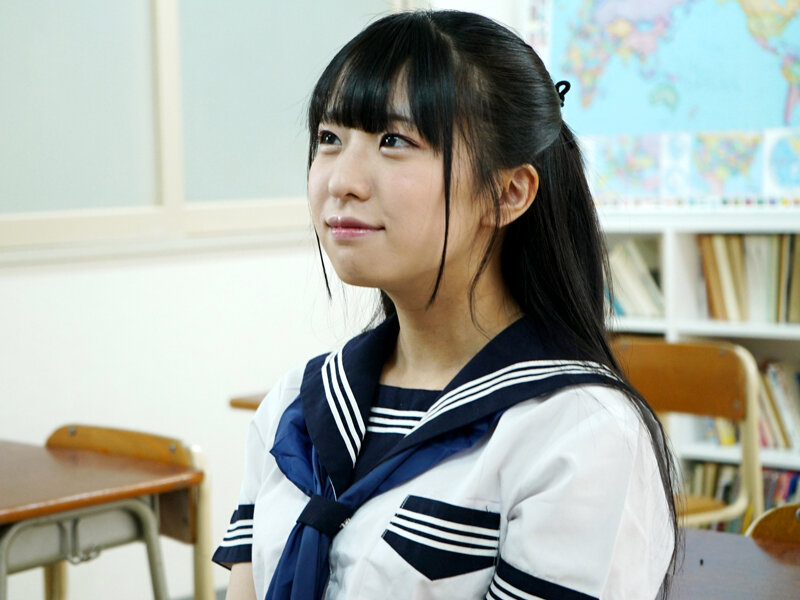 変顔で学級崩壊！清純J系の顔面崩壊絶頂アクメ！ 真宮しおり - サンプル画像 - 1