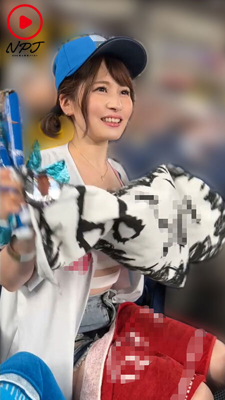あの、プロ野球中継カメラに抜かれまくるガチ日●ハ●ファン美少女と再会！ナイター始まる前にSEX、観戦後にも延長中出しSEX！ - サンプル画像 - 7
