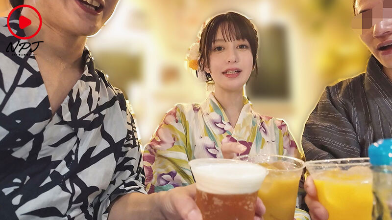 観測史上最高の猛暑日！東京●田区夏祭りでナンパした浴衣ハーフ美女の甘塩っぱい汗を舐め回す汗だく性交夏物語！ - サンプル画像 - 2