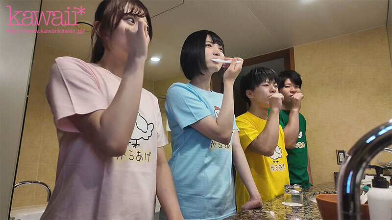 おま○こハーレム修学旅行！やっと彼女ができた弱者男子の僕らのセックス練習台になって寝取ってきた一軍スケベ女子 超人気女優北岡果林・虹村ゆみ初共演！！ザコ男友達の彼女できた記念にセックスで祝福！ - サンプル画像 - 14