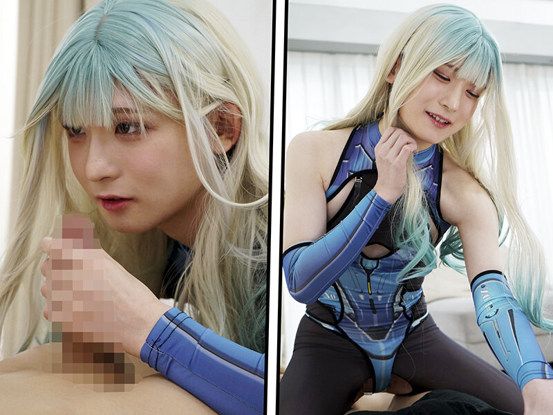 連撃メスイキ！フル勃起Wペニクリ痴女のニューハーフ逆3Pハーレム！ ななこ/愛瀬めい - サンプル画像 - 1