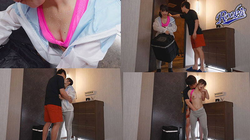 汗だく・巨尻・透けるパンティがエロ過ぎて 配達先で即ハメされる 美人配達員 即フェラ失禁イキまくり。男の欲情を誘う卑猥な肉体。 松井日奈子 - サンプル画像 - 5