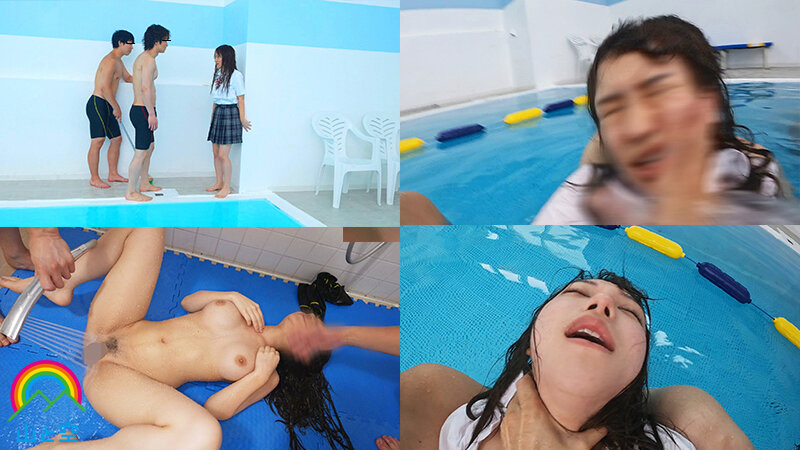 競泳水着J系鬼畜集団水責めレ×プ 佐藤しお - サンプル画像 - 5