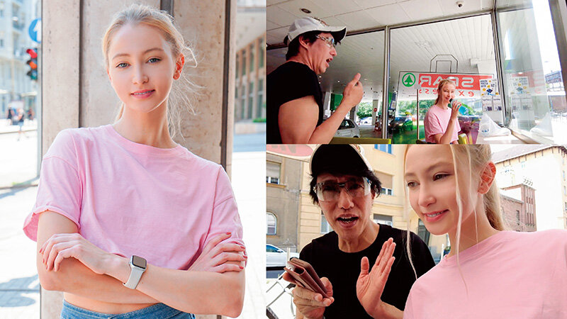世界共通のBody Language 積極的にもほどがある！コンビニでGETした快楽主義ドスケベ金髪美女をハメ倒す！ - サンプル画像 - 1
