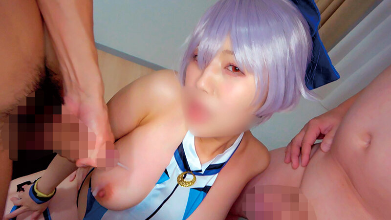 コスさぽ。ヲタオヂ9P乱交 JカップむっつりドスケベレイヤーYuaを ゴムなし1000本子宮ノックでワカラセ連続中出し調教 - サンプル画像 - 21