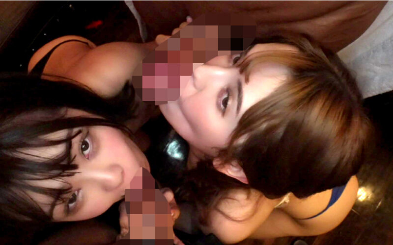 酔わせてワンチャン！？神出鬼没のまんベロ女子 話題のエロ過ぎる居酒屋店員2人まとめてBling Bling大乱交 - サンプル画像 - 9