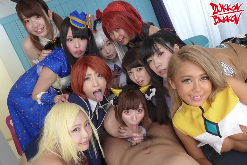 【VR】コスプレイヤー全員中出しハーレムVR - サンプル画像 - 1