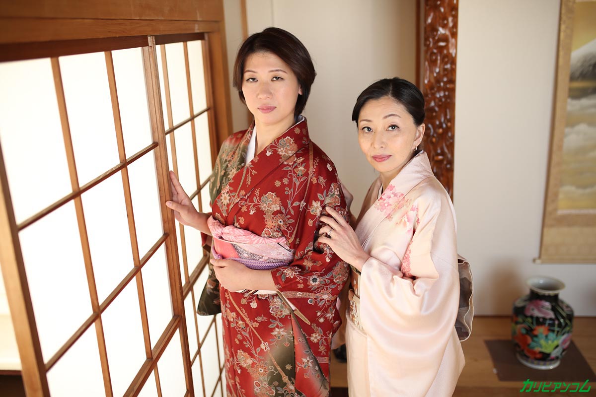 着物美人x2と熟々３P乱れ打ち！ - サンプル画像 - 2